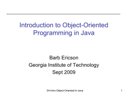 04-Intro-Object-Oriented-In-Java - Coweb
