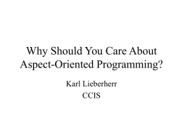 Why Should You Care About Aspect