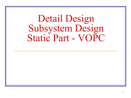 SubSystem Design Part 2