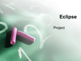 First steps with Eclipse