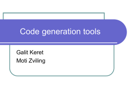 Code Generation Tools