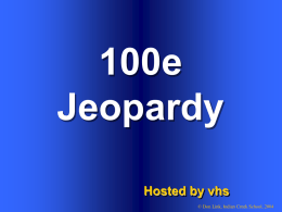 100e Hosted by vhs