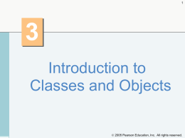 Chapter 3 Objects 1