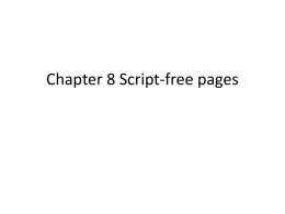 Chapter 8 Script-free pages