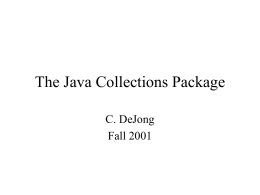The Java Collections Package