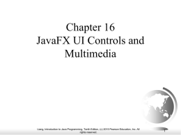 Chapter 11 Creating User Interfaces