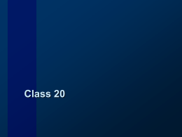 Class 20