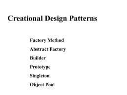 Creational Patterns