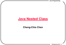 Java Nested Class