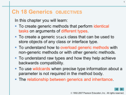 18.3 Generic Methods