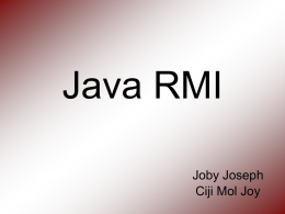 Java RMI - Angelfire