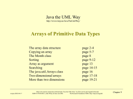 The Array Data Structure