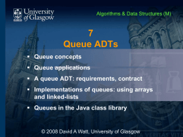 07.Queues - University of Glasgow