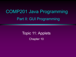 COMP201 Java Programming