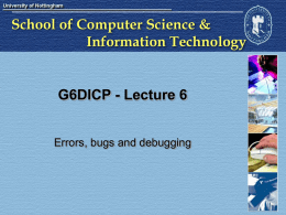 Slides - School of Computer Science