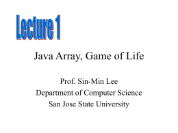 Java L1 - Department of Computer Science
