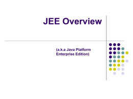 JEE – components and services