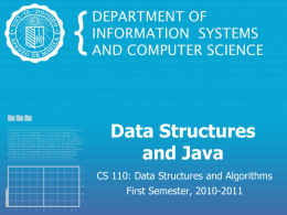 Data Structures and Java