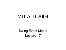 Swing Event Model