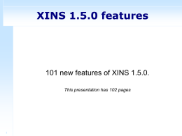 101 new features - XINS