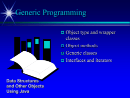 Data Structures and Other Objects