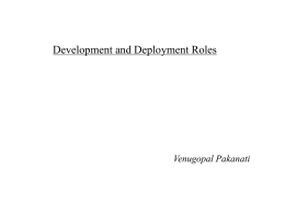 Chapter 22: Development and Deployment Roles