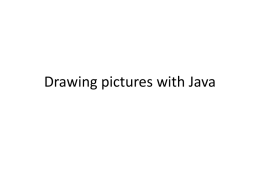 Drawing pictures with Java
