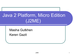 Java 2 Platform, Micro Edition (J2ME)