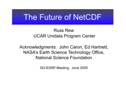 The Future of NetCDF