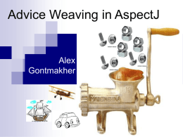 6a-Weaving in AspectJ