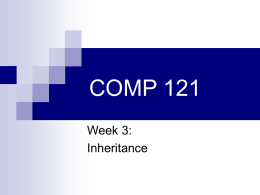 COMP 121 Week 3