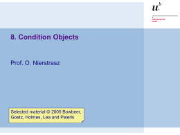 What are “condition objects”?