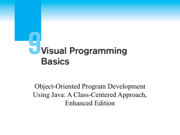 Event-Based Programming (continued)