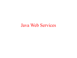 Java Web Services