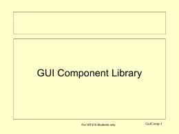 GUI Components