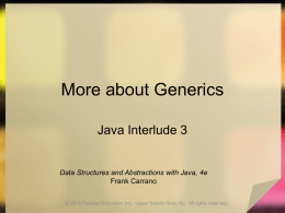 JI 03 More about Generics
