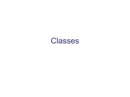 Classes - MIT Files