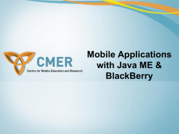Java ME to BlackBerry