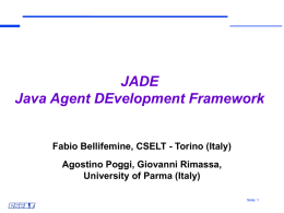 JADE Java Agent DEvelopment Framework
