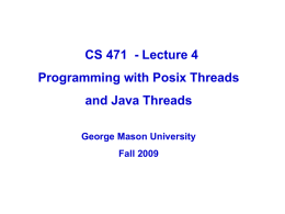CS471-4/14 - George Mason University Department of Computer