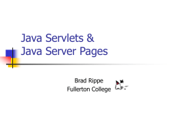 Java Servlets & Java Server Pages