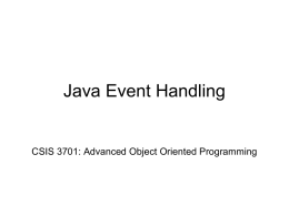Java Event Handling