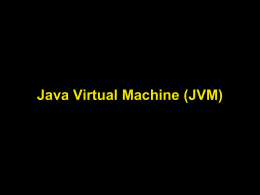 JVM - Lecture