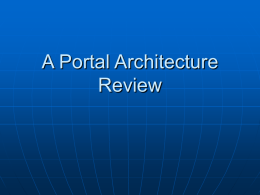 A Portal Architecture Review