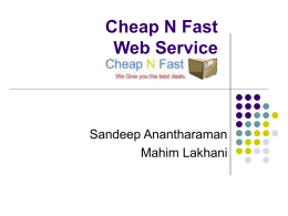 Cheap N Fast Web Service
