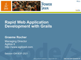 Rapid Web Application Development with Grails (2006)