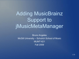 2009-11-26 - Adding MusicBrainz Support to JMusicMetaManager