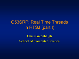 RealtimeThread - School of Computer Science