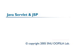 Java Servlet and JSP