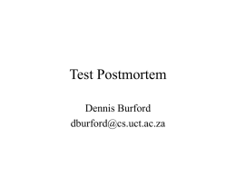 Test 1 Postmortem